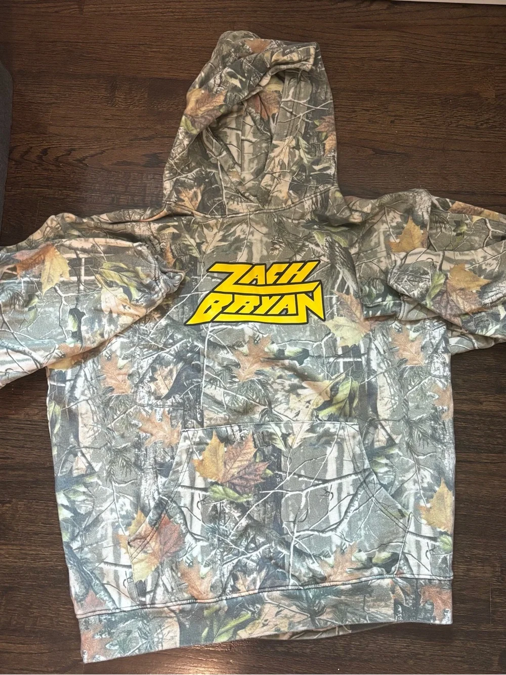 Zach Bryan Quittin Time tour hoodie - Camo Hoodie - Green/Brown